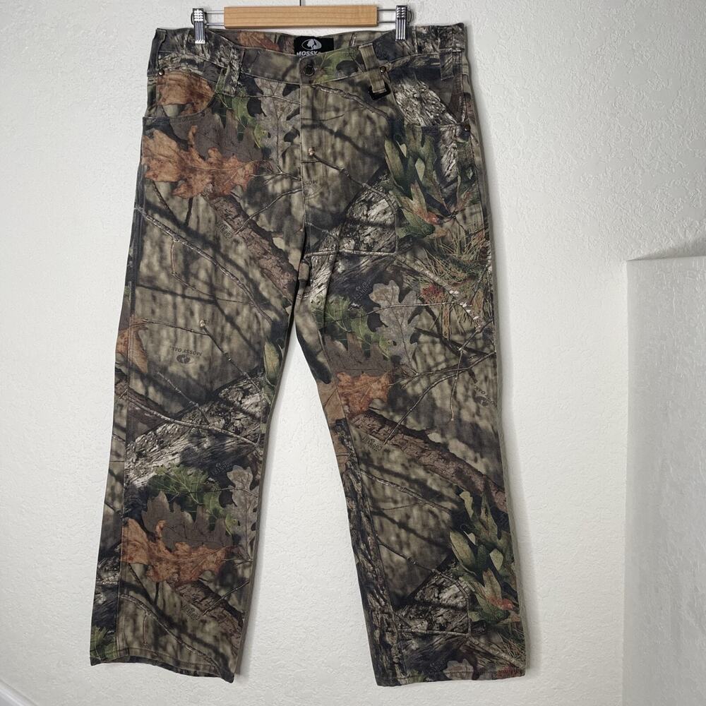 Mossy Oak Mens Camo Hunting Outdoor Pants Size 38x30 actual 38x29
